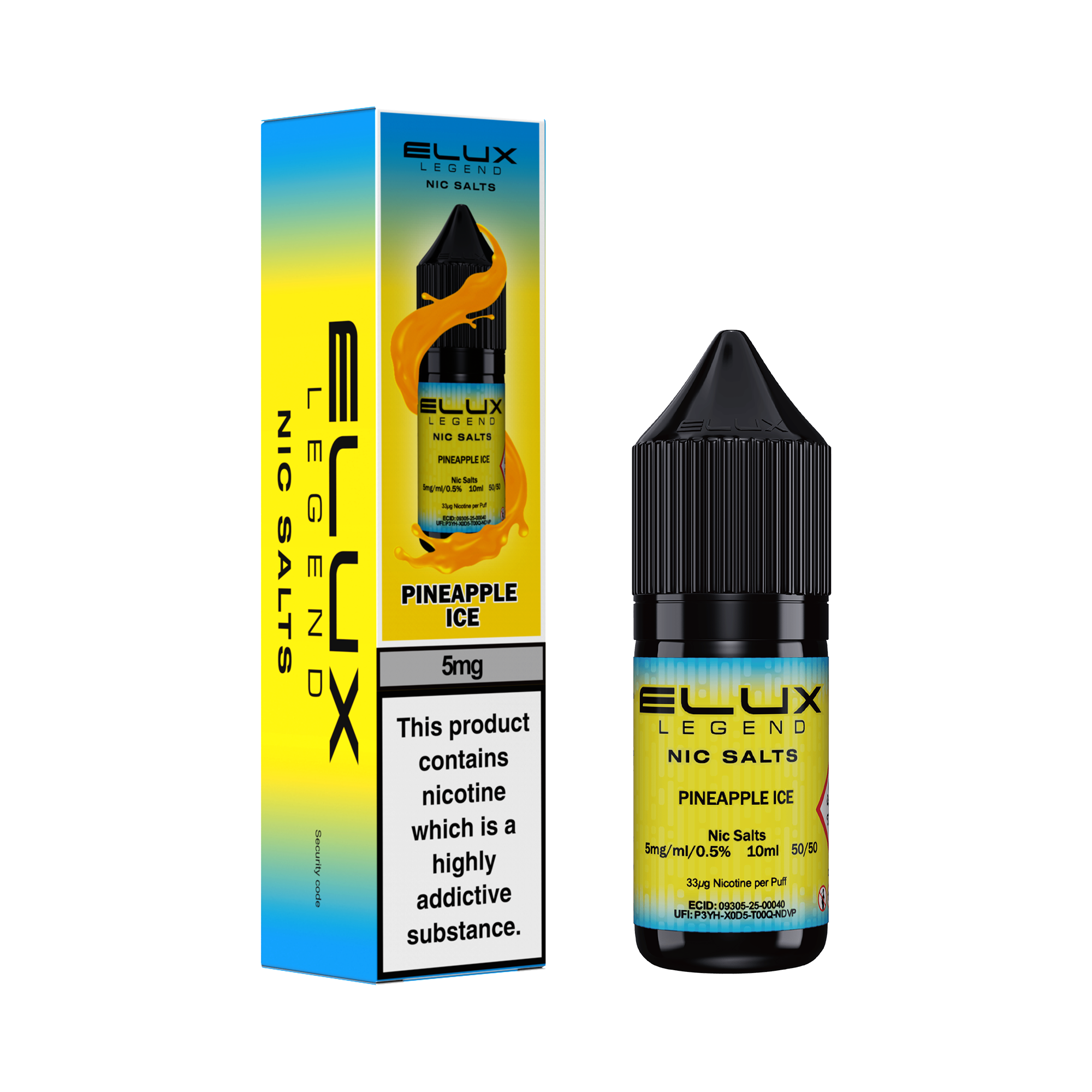 Elux Legend Nic Salts 10ml - 5mg