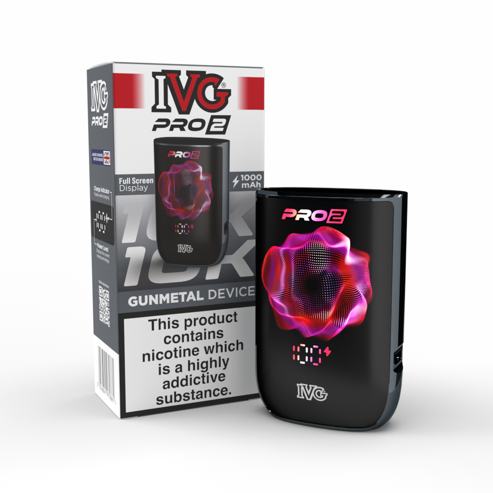 IVG Pro 2 Device Only gunmetal rechargeable vape device premium finish touchscreen battery
