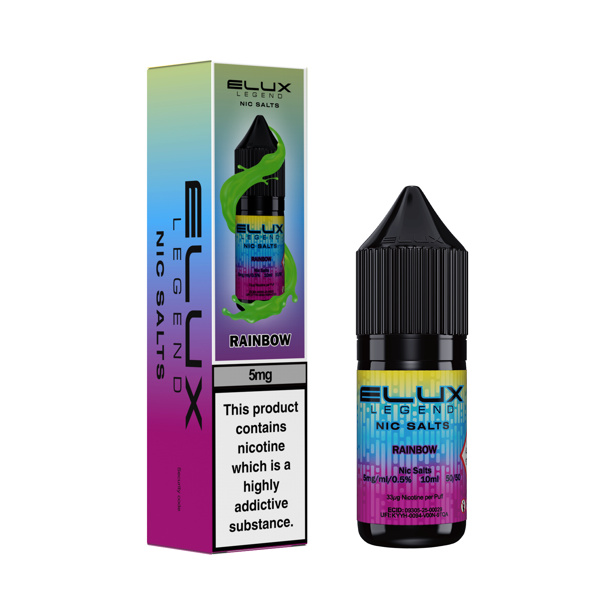Elux Legend Nic Salts 10ml - 5mg