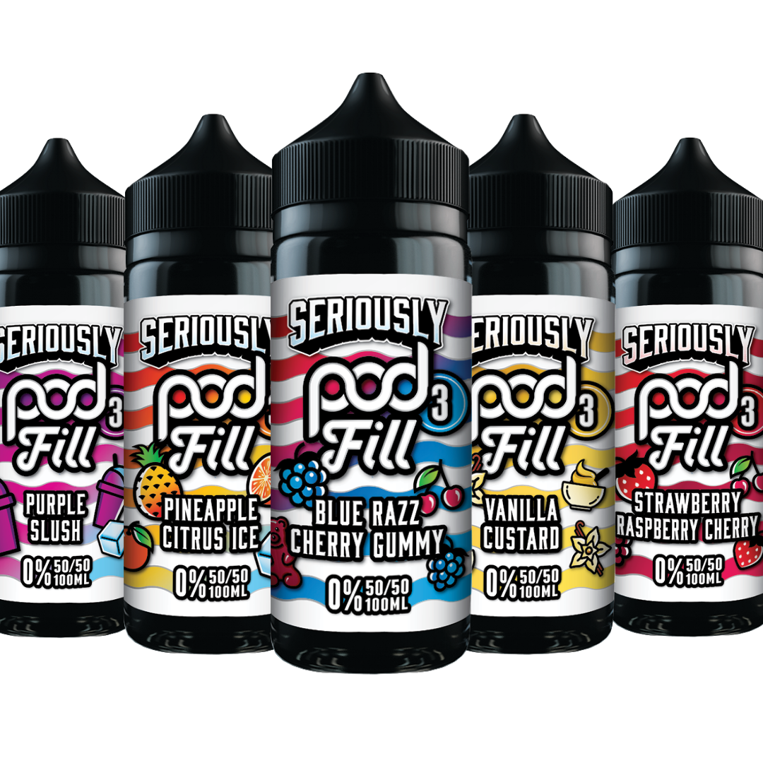 Seriously Pod Fill 3 by Doozy 100ml 50/50 VG/PG E-Liquid Shortfill Doozy