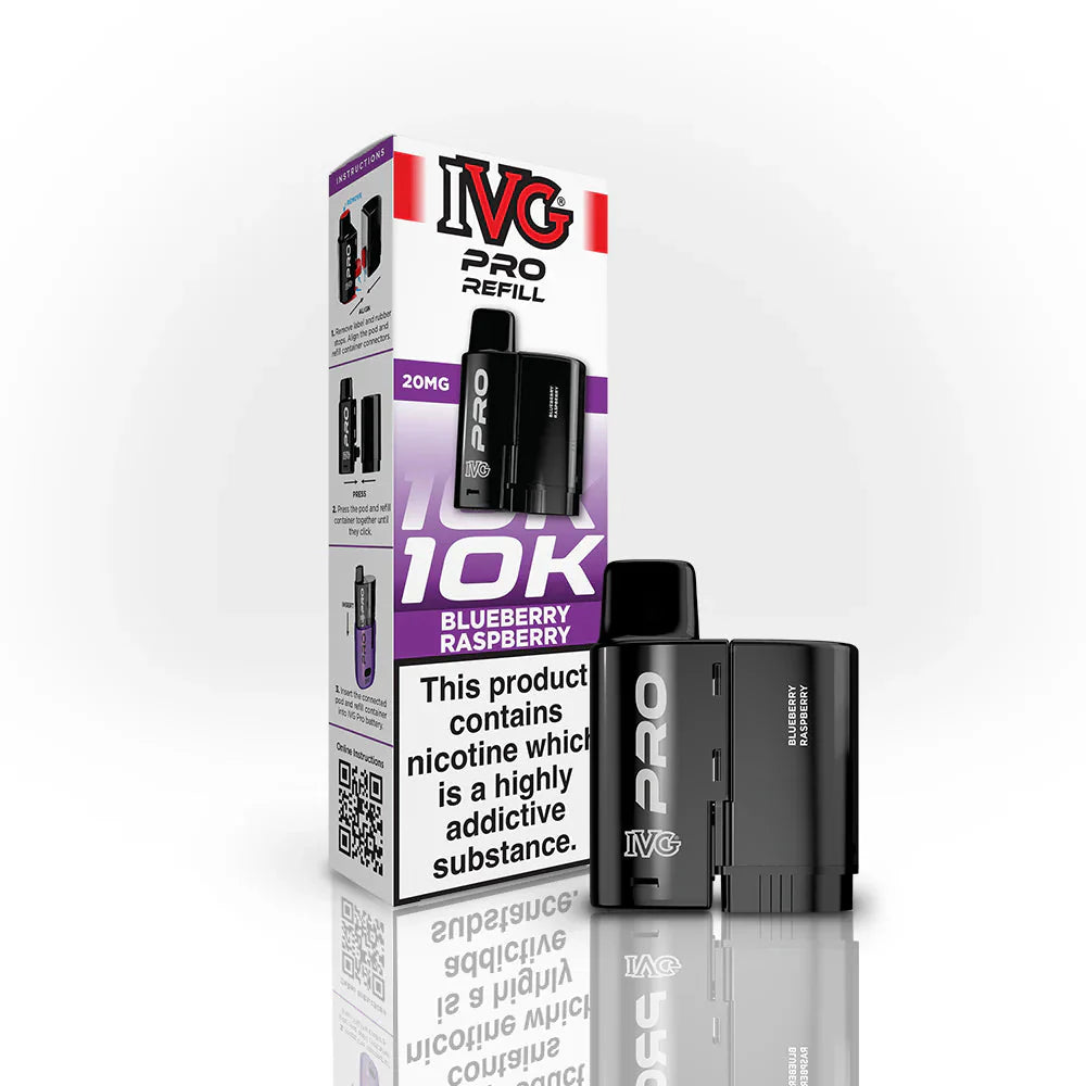 IVG Pro 12 Refill Pods – 2ml + 10ml | Up to 10,000 Puffs | 20mg Nic Salt IVG