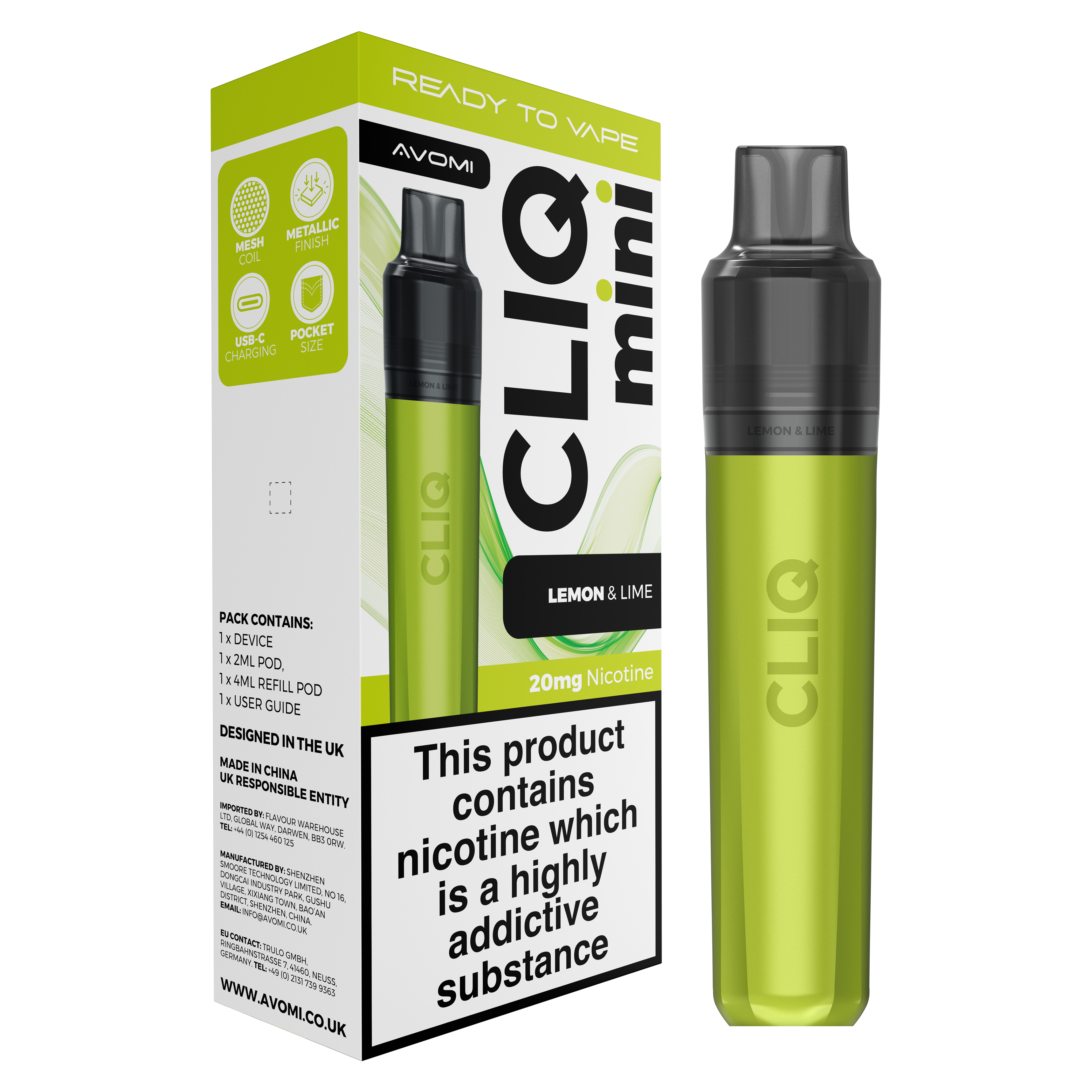 Avomi CLIQ Mini Prefilled Pod Kit