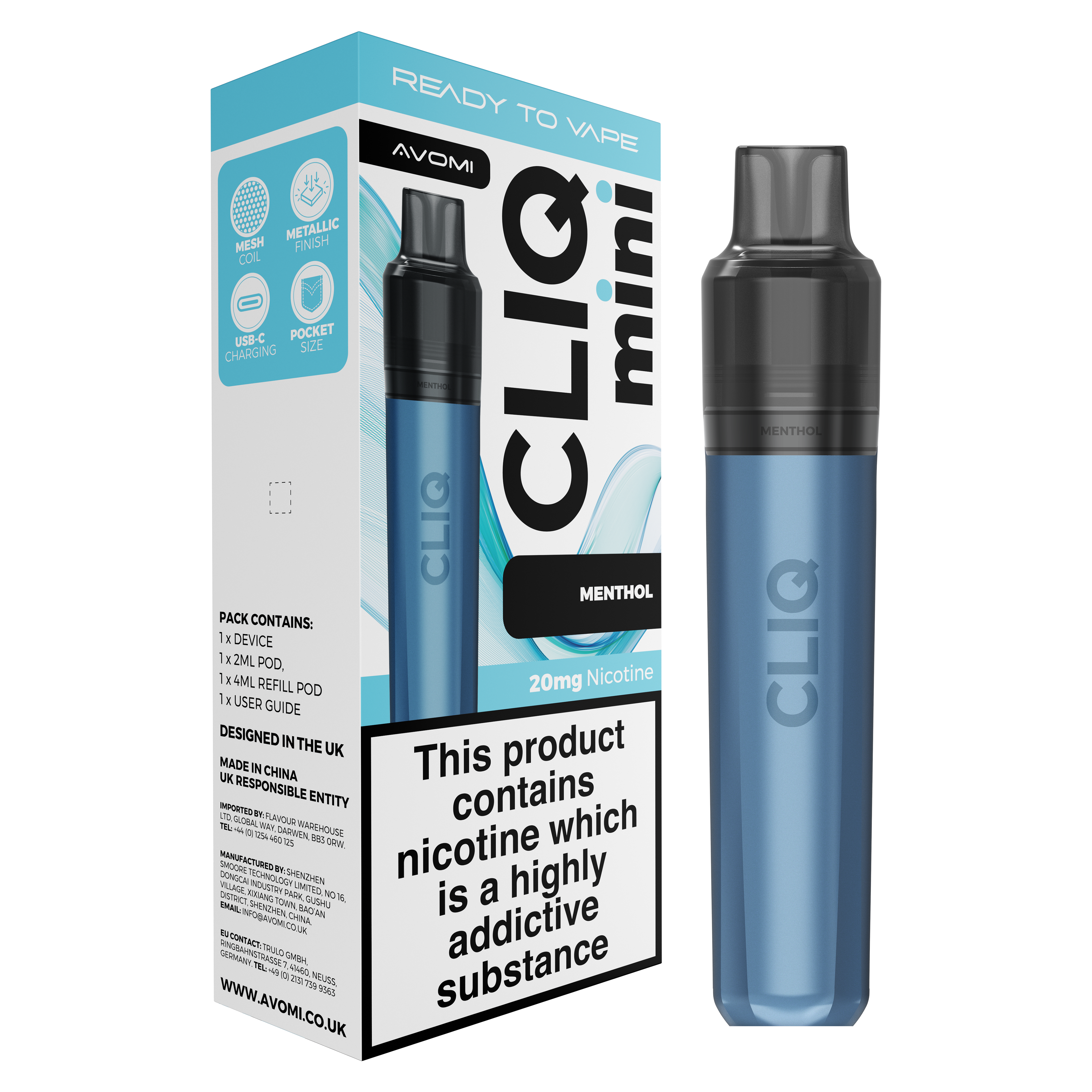 Avomi CLIQ Mini Prefilled Pod Kit