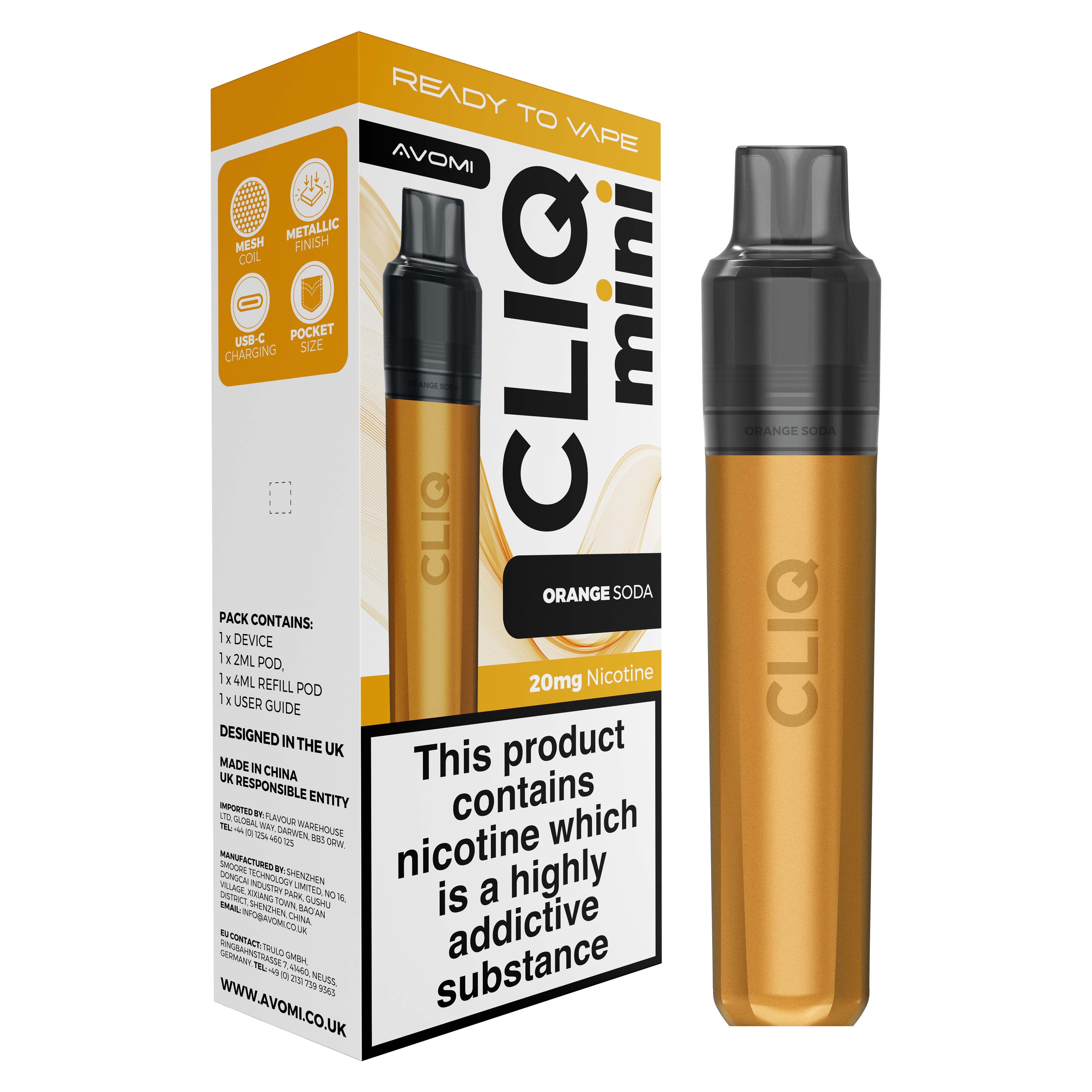 Avomi CLIQ Mini Prefilled Pod Kit