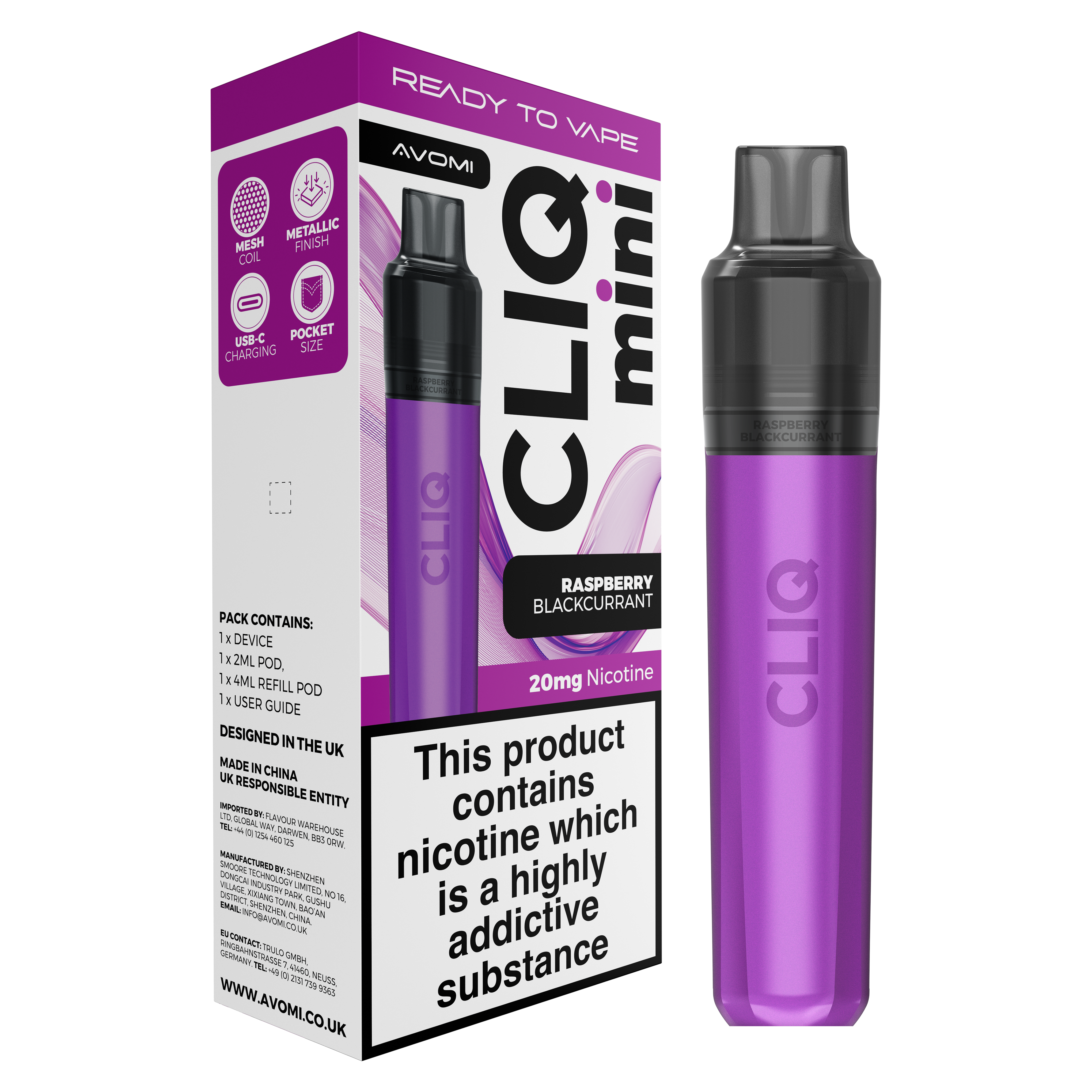 Avomi CLIQ Mini Prefilled Pod Kit