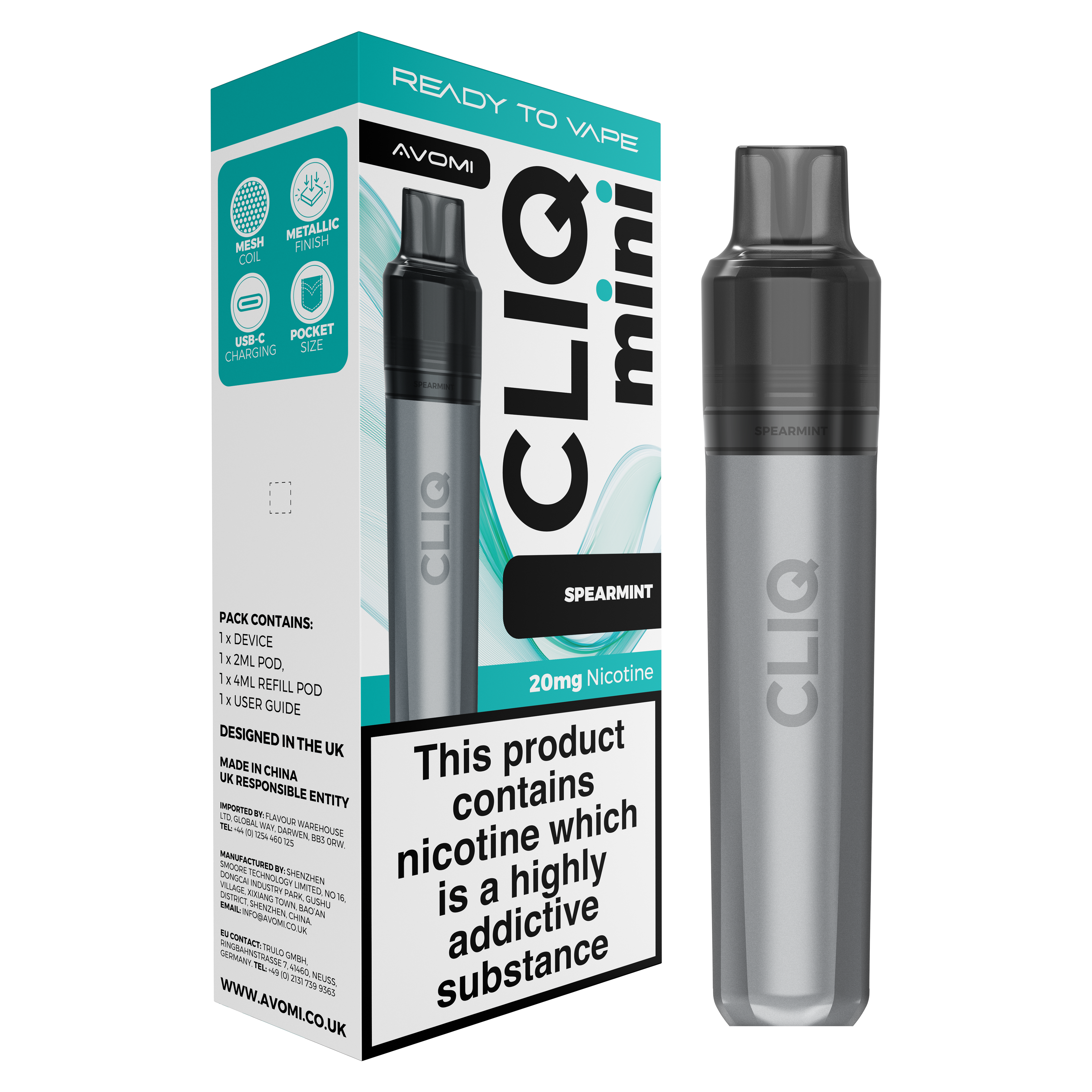 Avomi CLIQ Mini Prefilled Pod Kit