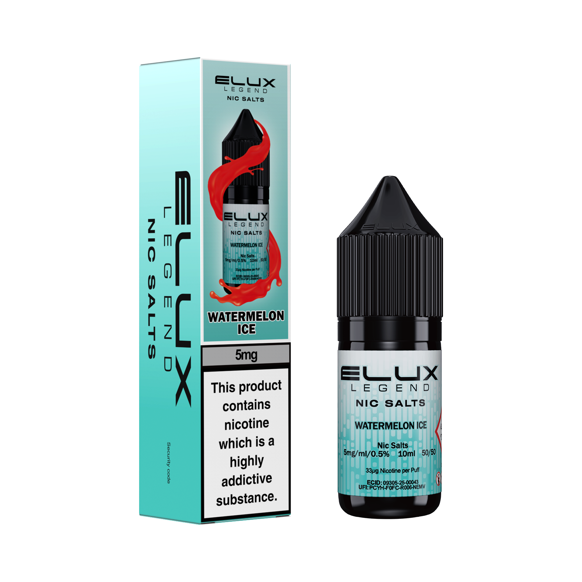 Elux Legend Nic Salts 10ml - 5mg