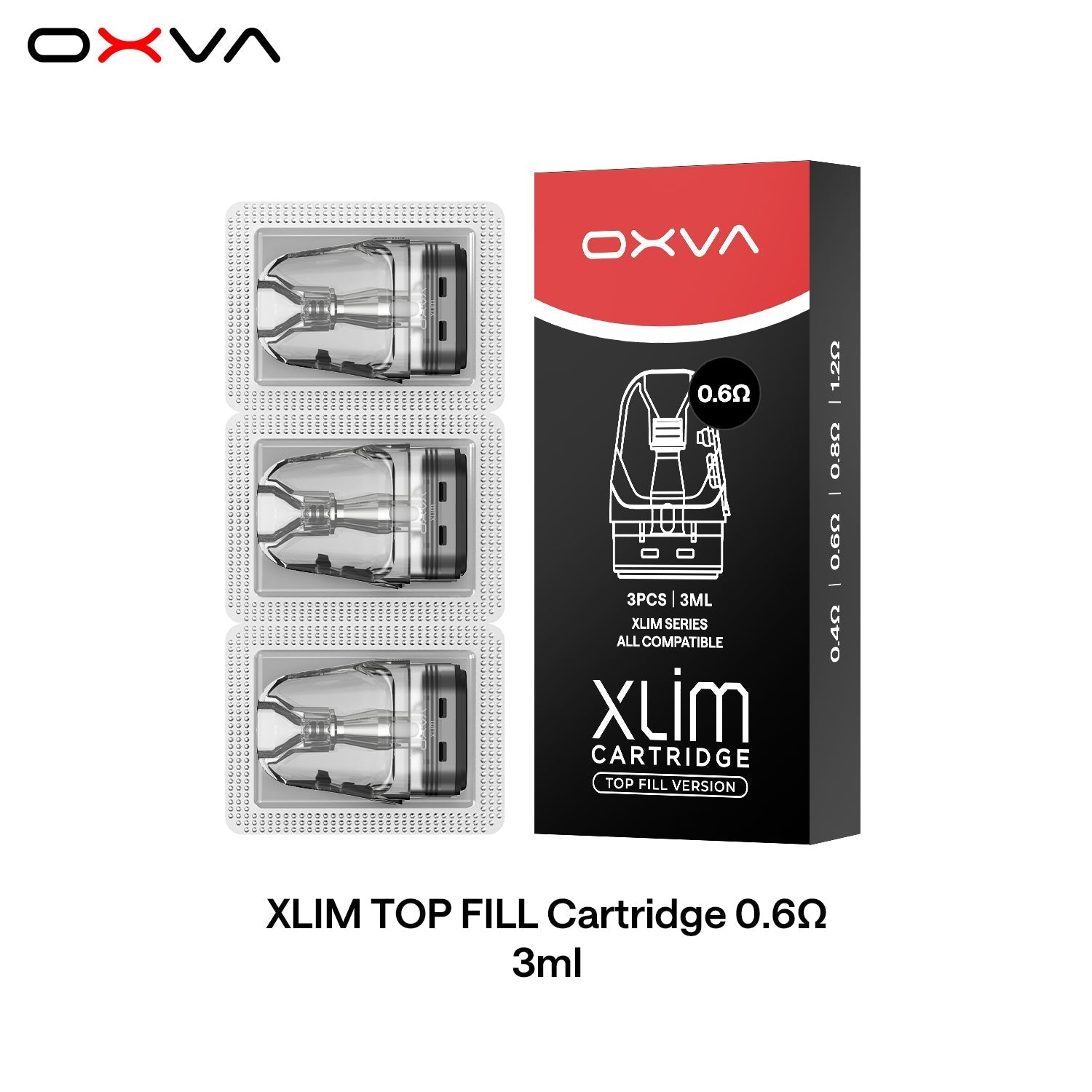 OXVA Xlim V3 Top-Fill Replacement Pods 3ml (3-Pack) Oxva