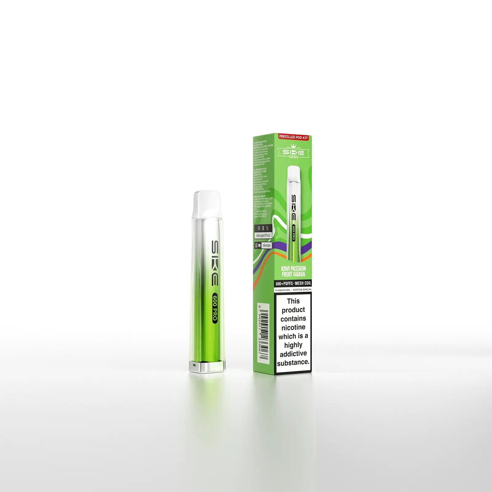 SKE Crystal Bar 600 Pro Prefilled Pod Kit SKE