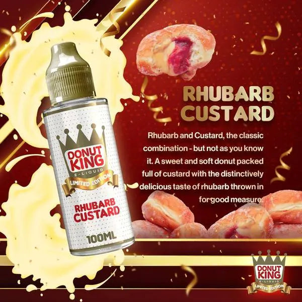 Donut King Limited Edition E-liquid 100ml Shortfill  70/30 VG/PG image 1