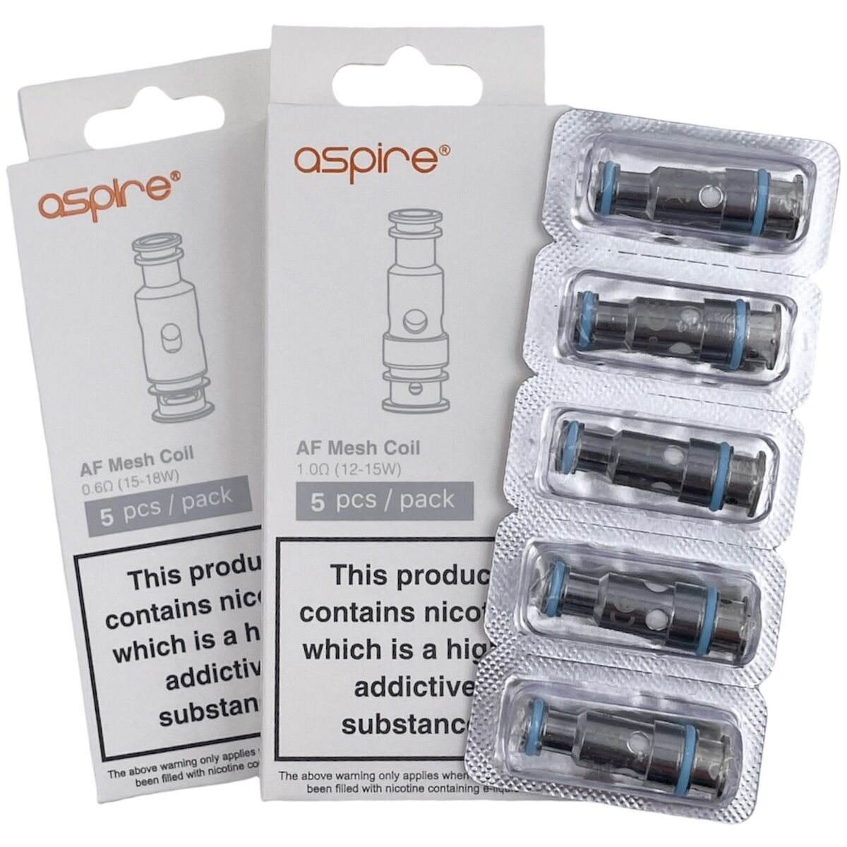 Aspire AF Mesh Replacement Coils - 5pcs/pack