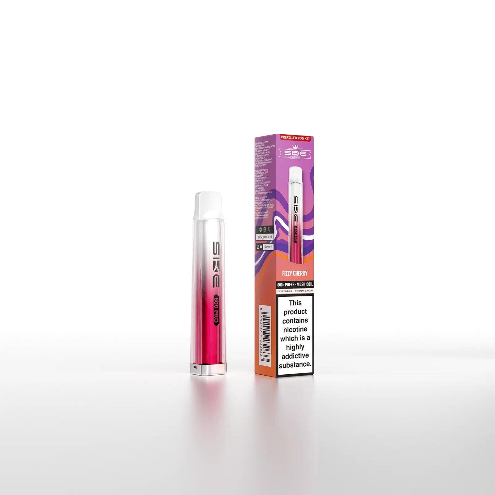 SKE Crystal Bar 600 Pro Prefilled Pod Kit SKE