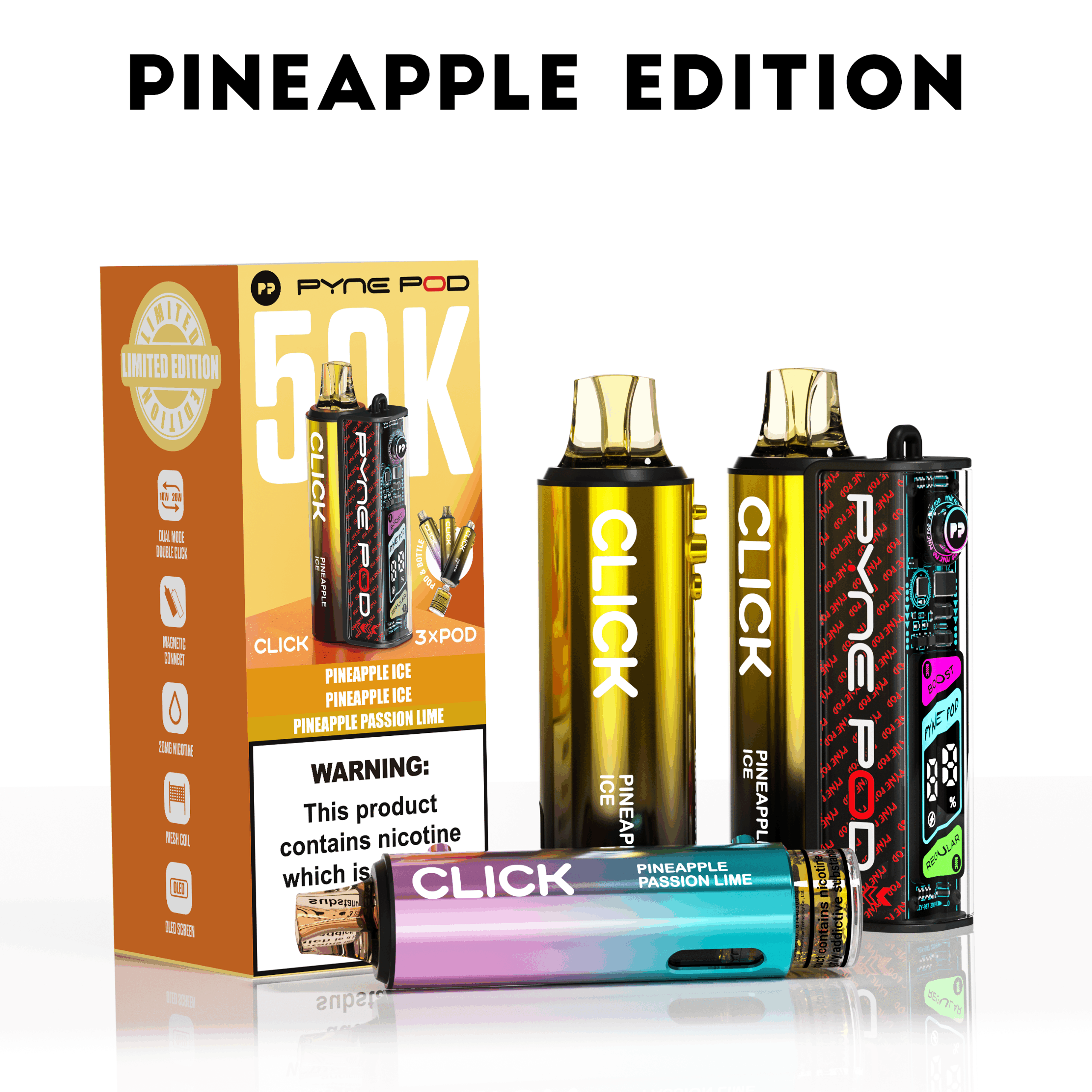 Pyne Pod Click 50K Prefilled Pod Kit