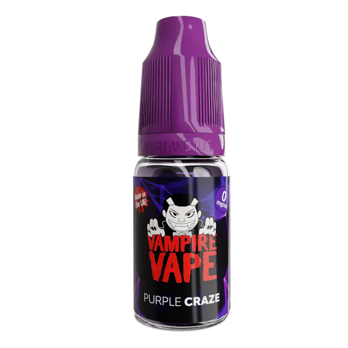 Vampire Vapes 10ml | 3MG | 50VG/50PG | 70+ Flavors - Purple Craze image