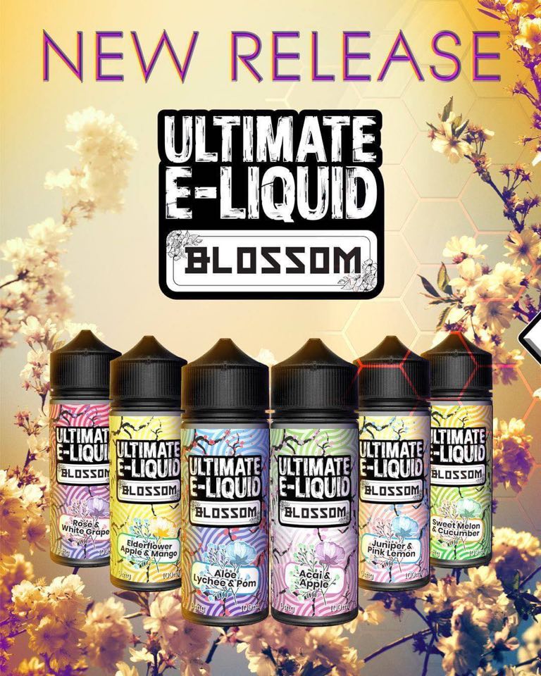 Ultimate E Liquid Blossom Range 120ml Shortfill E-liquids