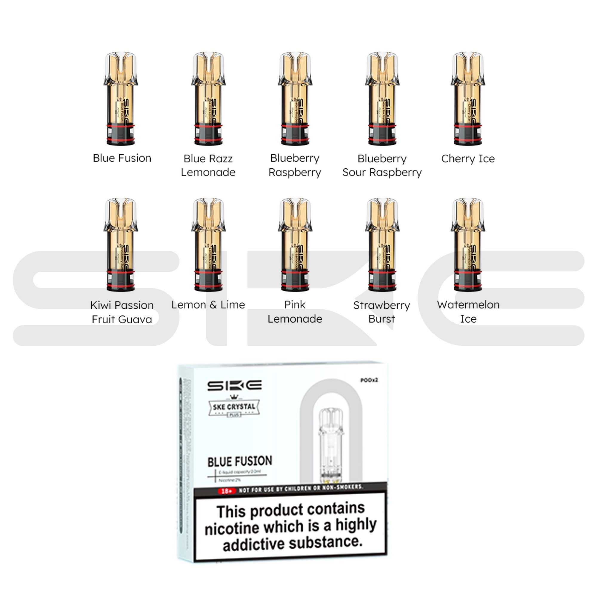 SKE Crystal PLUS Prefilled Pods | 20mg 2pcs/pack