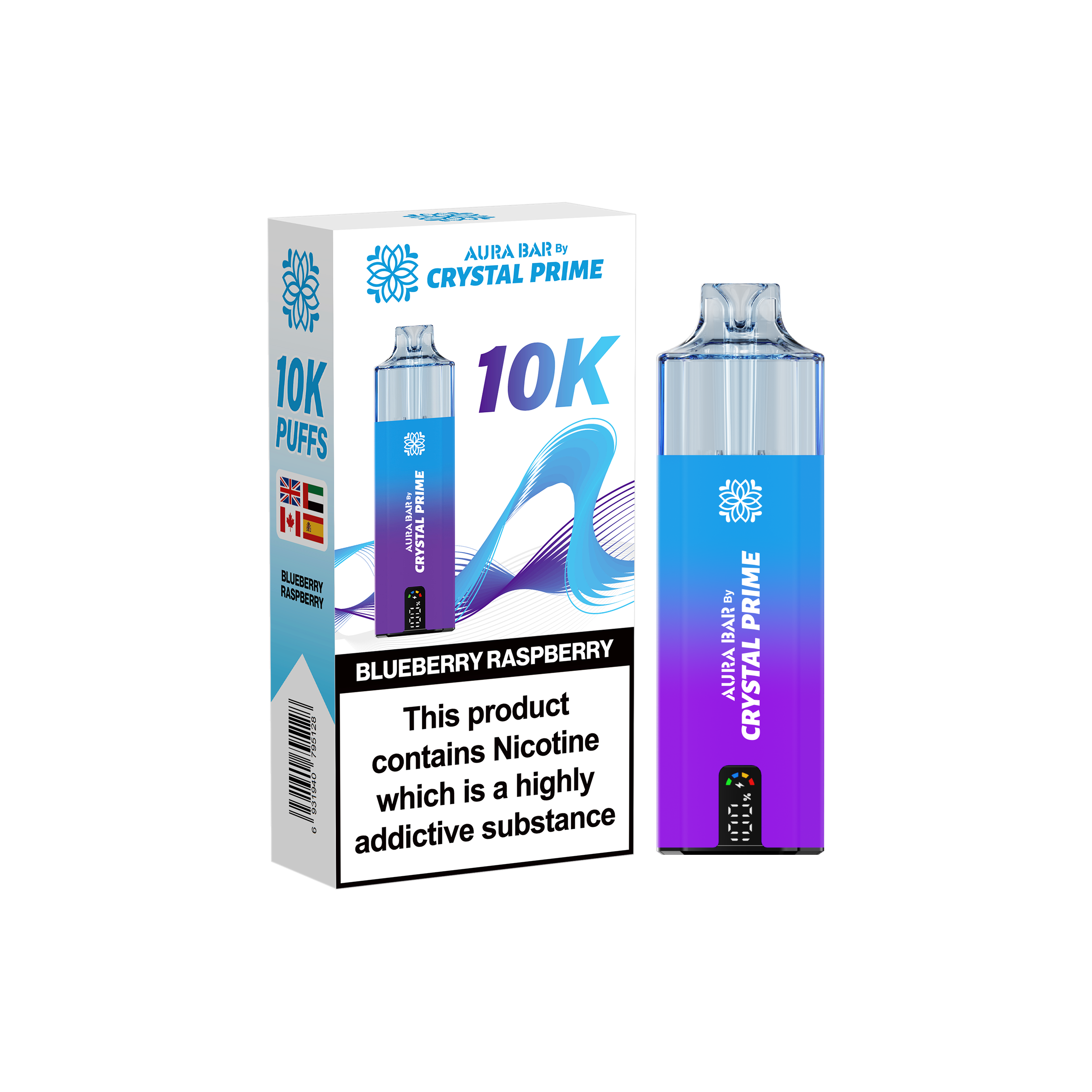 Crystal Prime Aura Bar 10K Prefilled Vape Kit