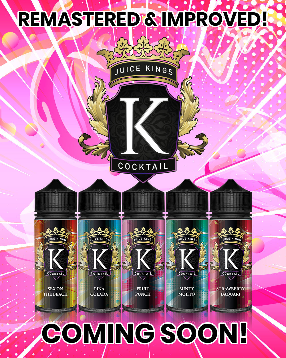 Juice Kings 100ml Shortfill | Cocktail Range  70/30 VG/PG image 0