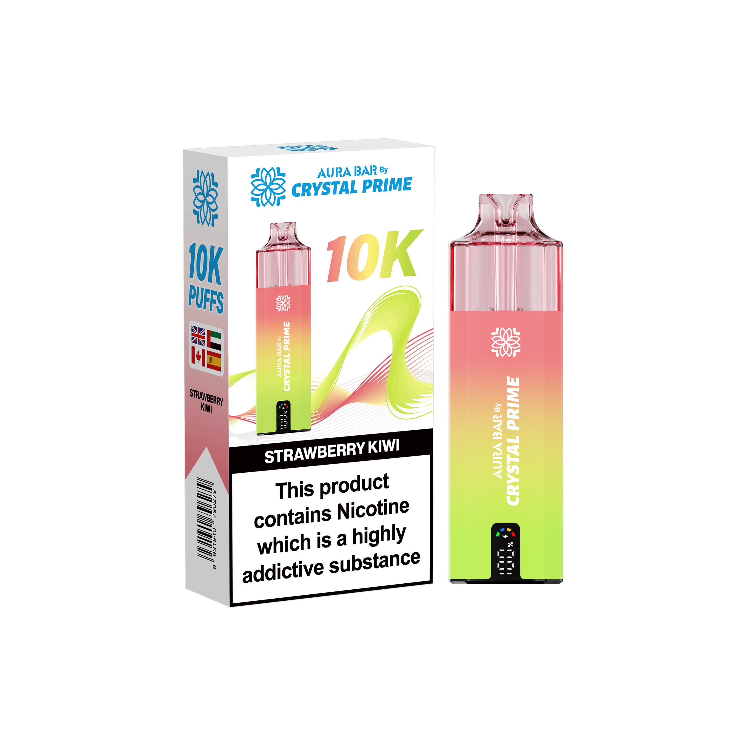 Crystal Prime Aura Bar 10K Prefilled Vape Kit