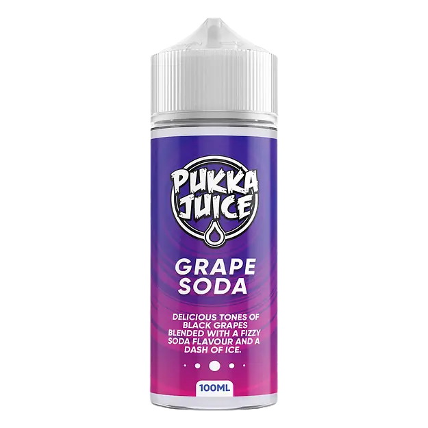 Pukka Juice 100ml E-Liquid Shortfill 70/30 VG/PG - Grape Soda image