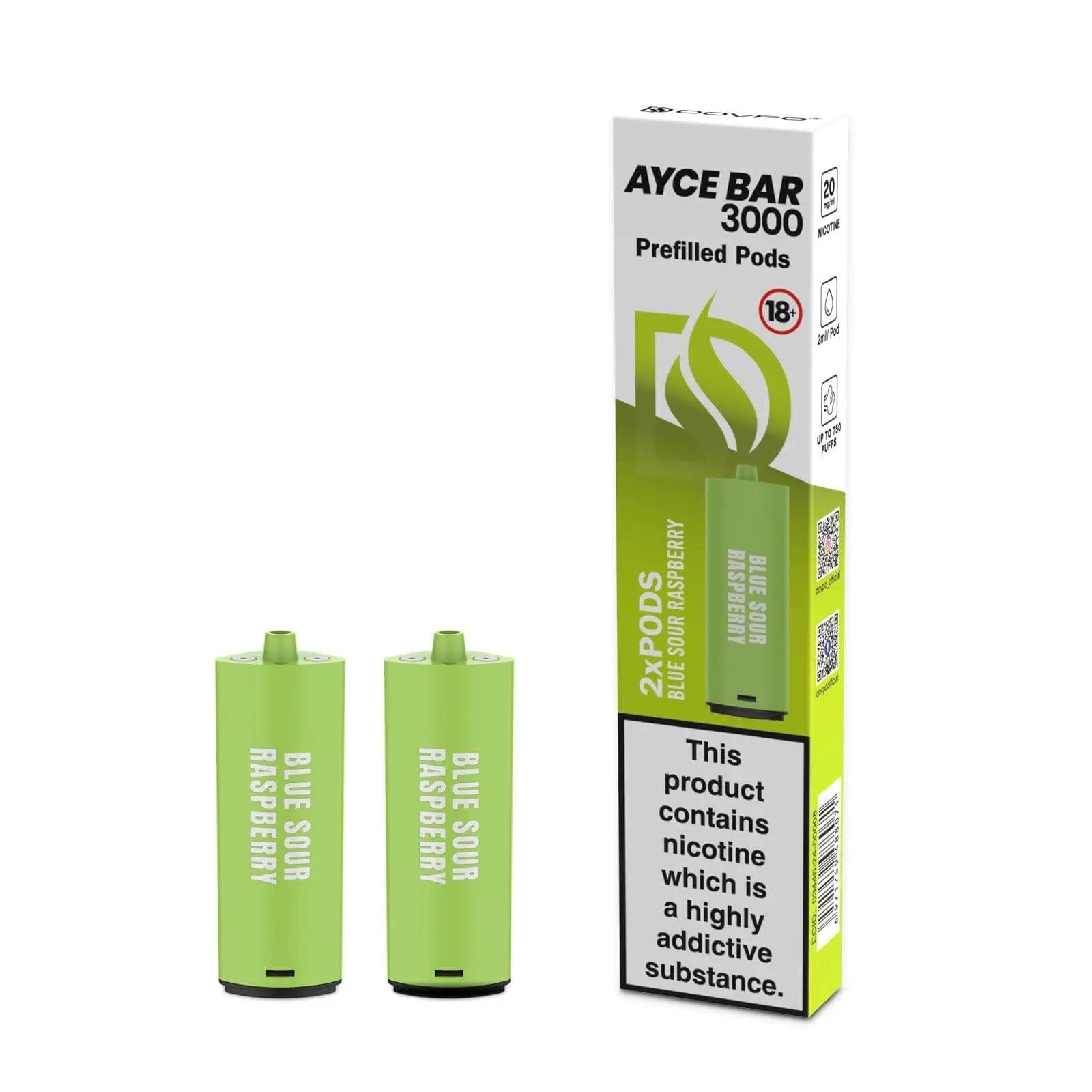 Dovpo Ayce Bar 3000 Prefilled Pods | 20mg 2pcs/pack image 3