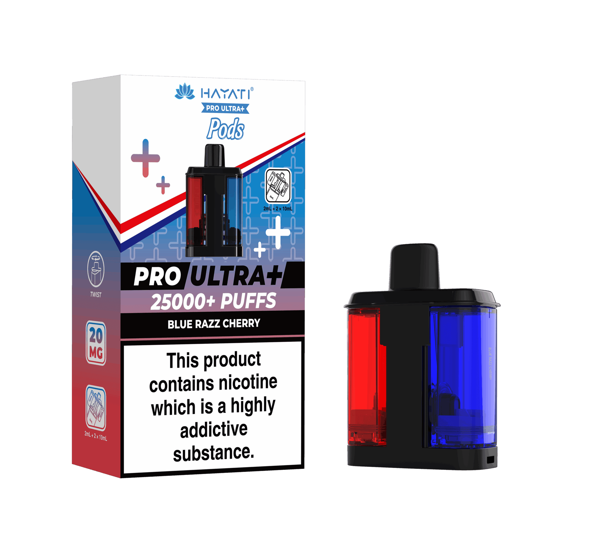 Hayati Pro Ultra Plus 25K Prefilled Pods - Blue Razz Cherry image