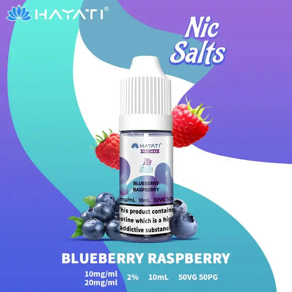 Hayati Pro Max Nic Salts 10ml - 20MG - Blueberry Raspberry image