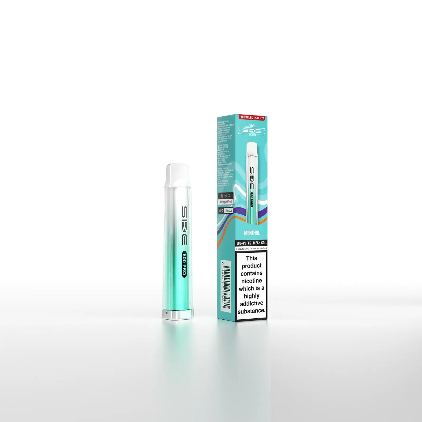 SKE Crystal Bar 600 Pro Prefilled Pod Kit SKE