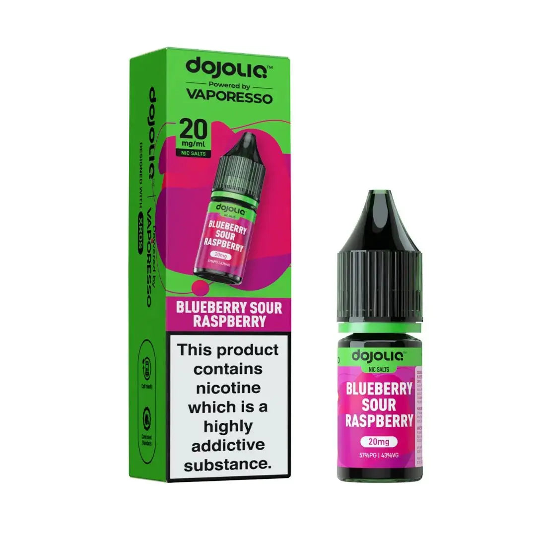 DojoLiq Blueberry Sour Raspberry Nic Salt 20mg 10ml vape juice