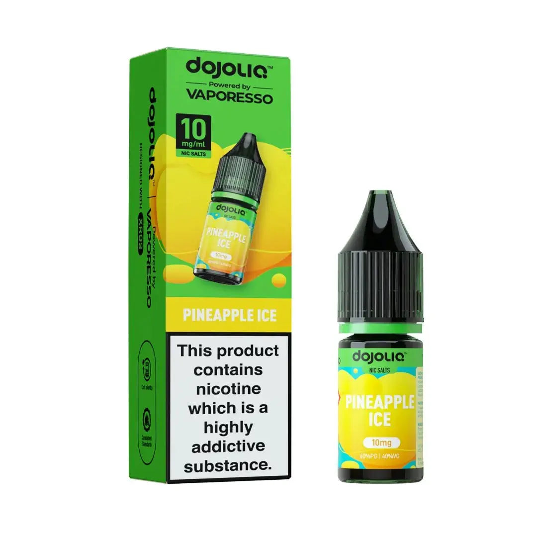 DojoLiq Pineapple Ice Nic Salt 10mg 10ml tropical ice vape juice