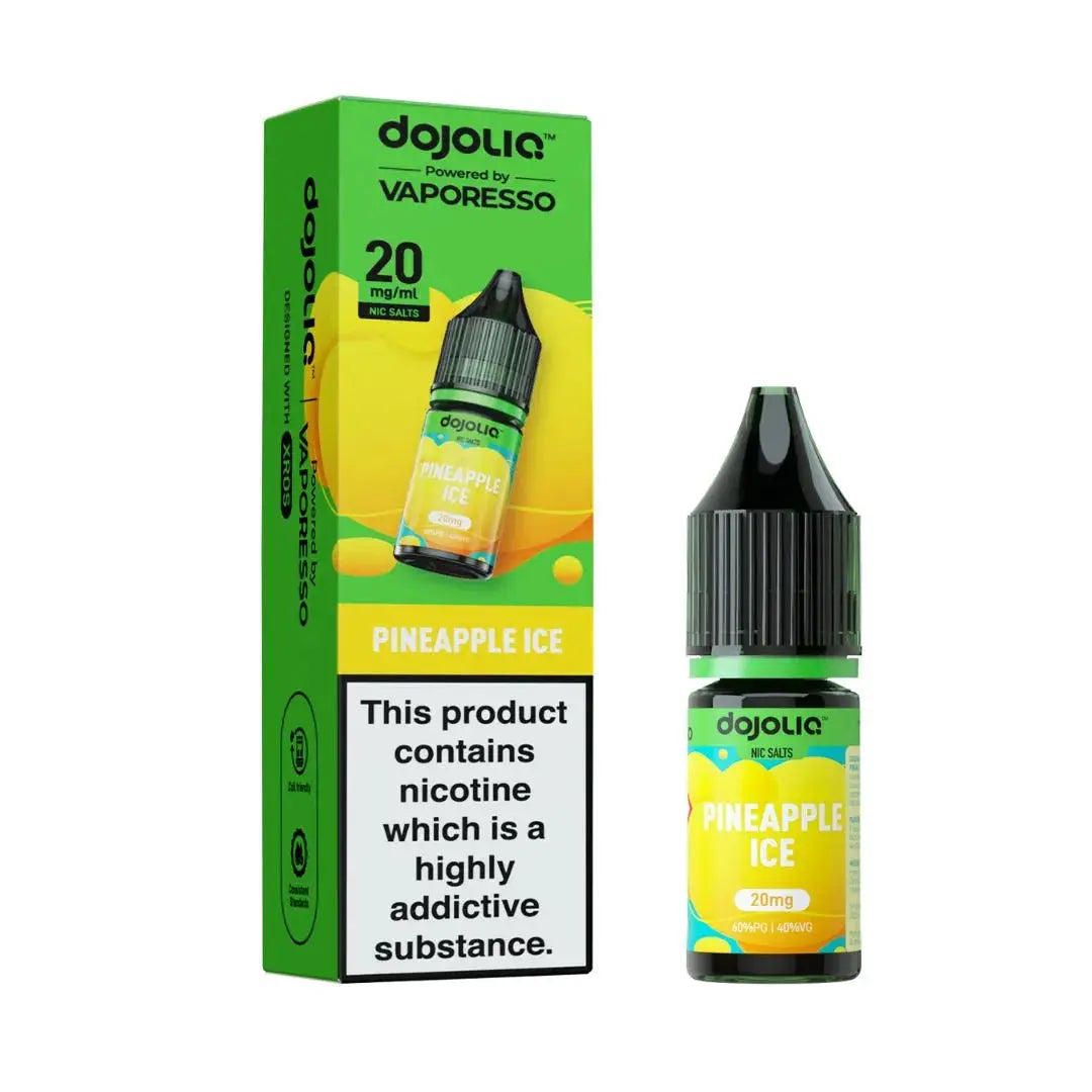 DojoLiq Pineapple Ice Nic Salt 20mg 10ml tropical ice vape juice