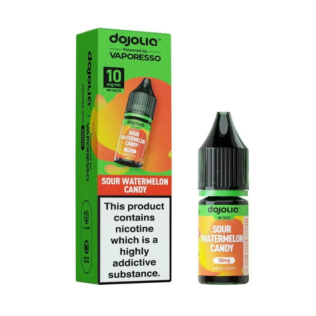 DojoLiq Sour Watermelon Candy Nic Salt 10mg 10ml vape juice