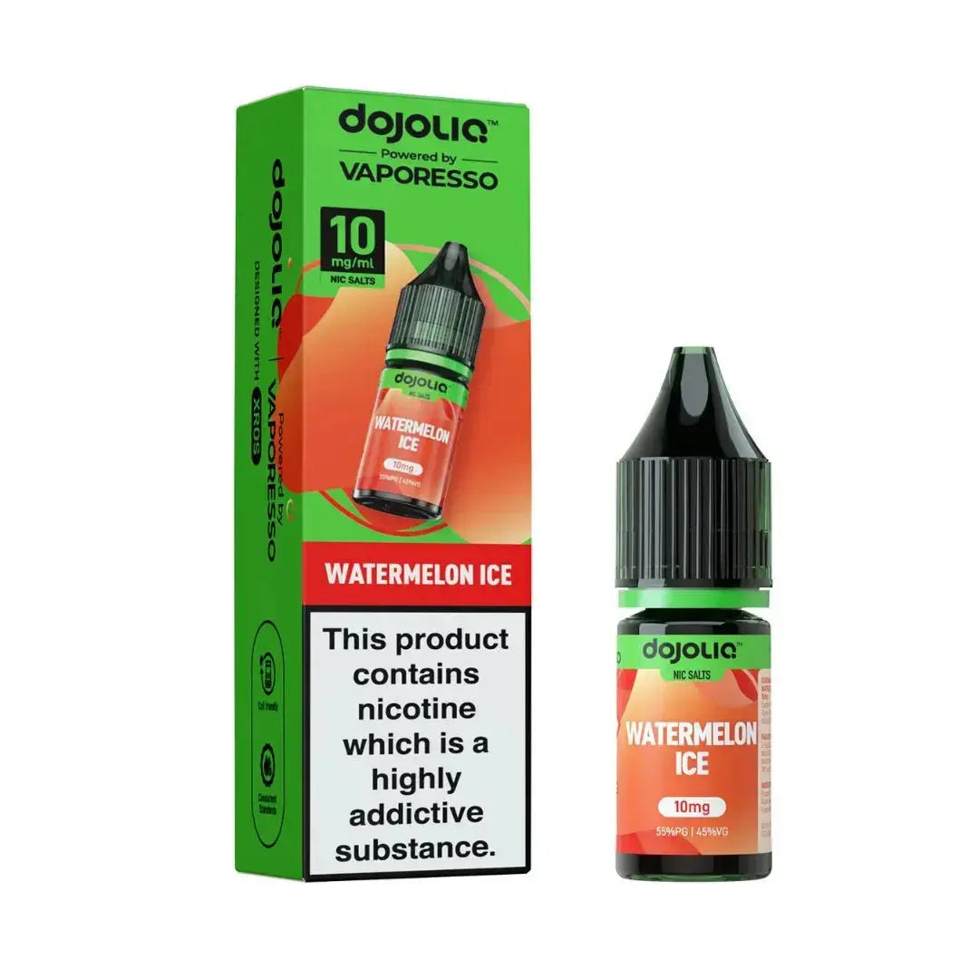 DojoLiq Watermelon Ice Nic Salt 10mg 10ml watermelon ice vape juice