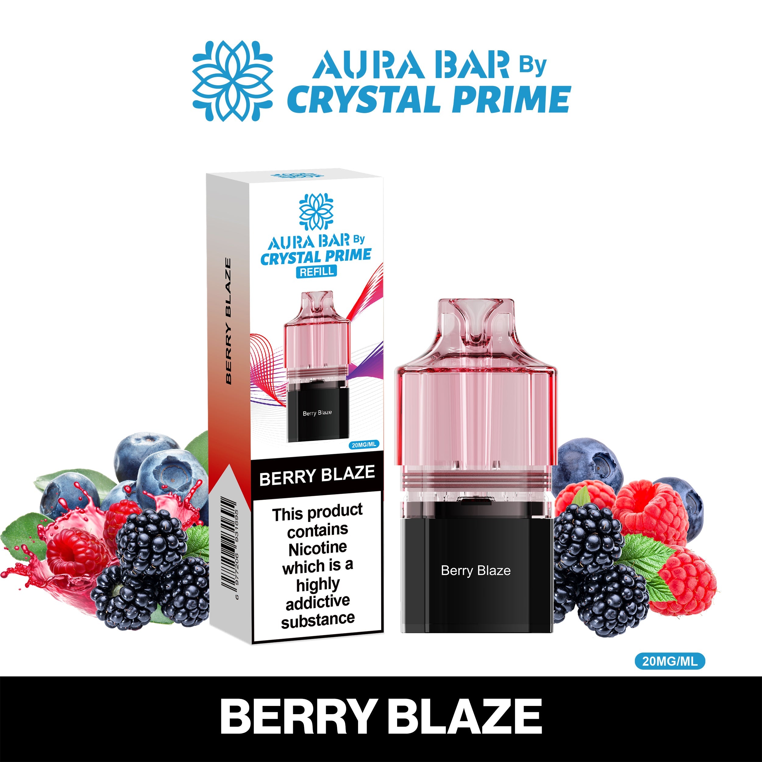 Crystal Prime Aura Bar 10K Prefilled Pods