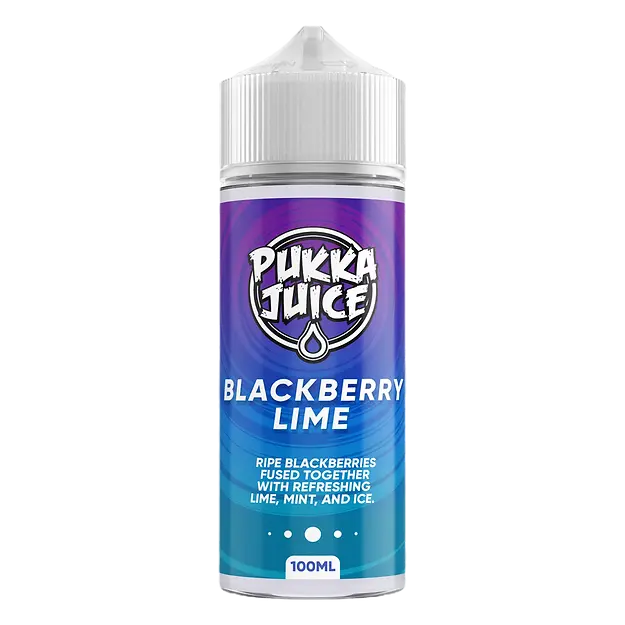 Pukka Juice 100ml E-Liquid Shortfill 70/30 VG/PG - Blackberry Lime image