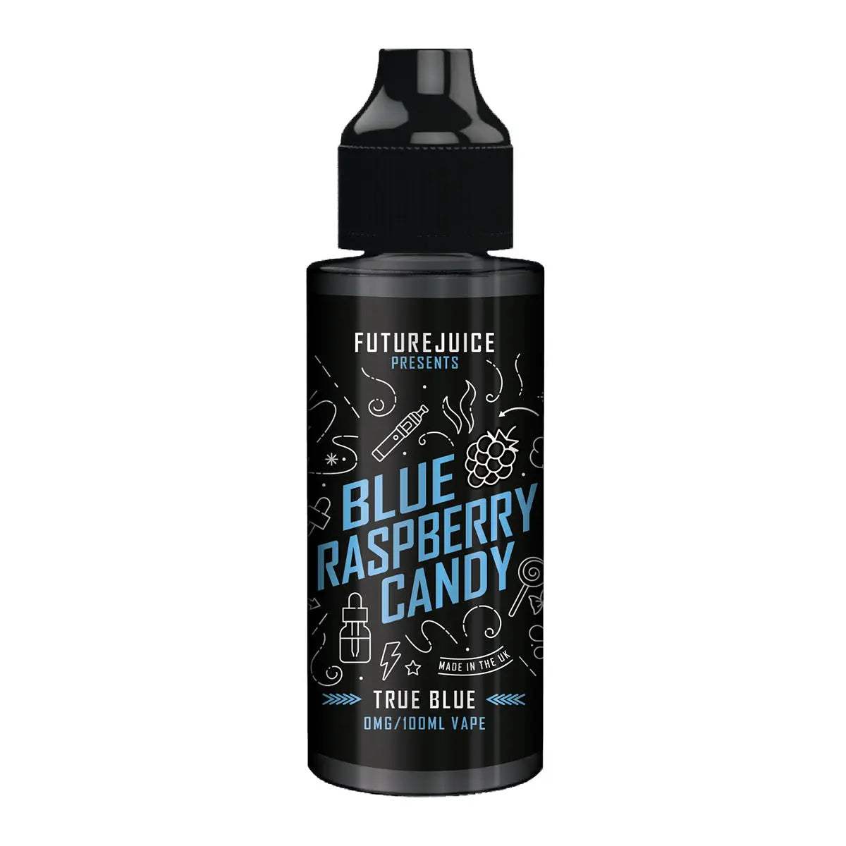 Future Juice 100ml 70/30 VG/PG E-Liquid Shortfill - Blue Raspberry Candy image