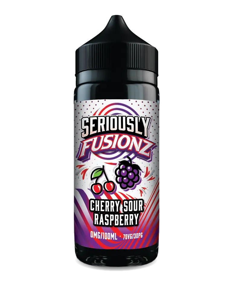 Seriously Fusionz by Doozy 100ml 70/30 VG/PG E-Liquid Shortfill - Cherry Sour Raspberry image