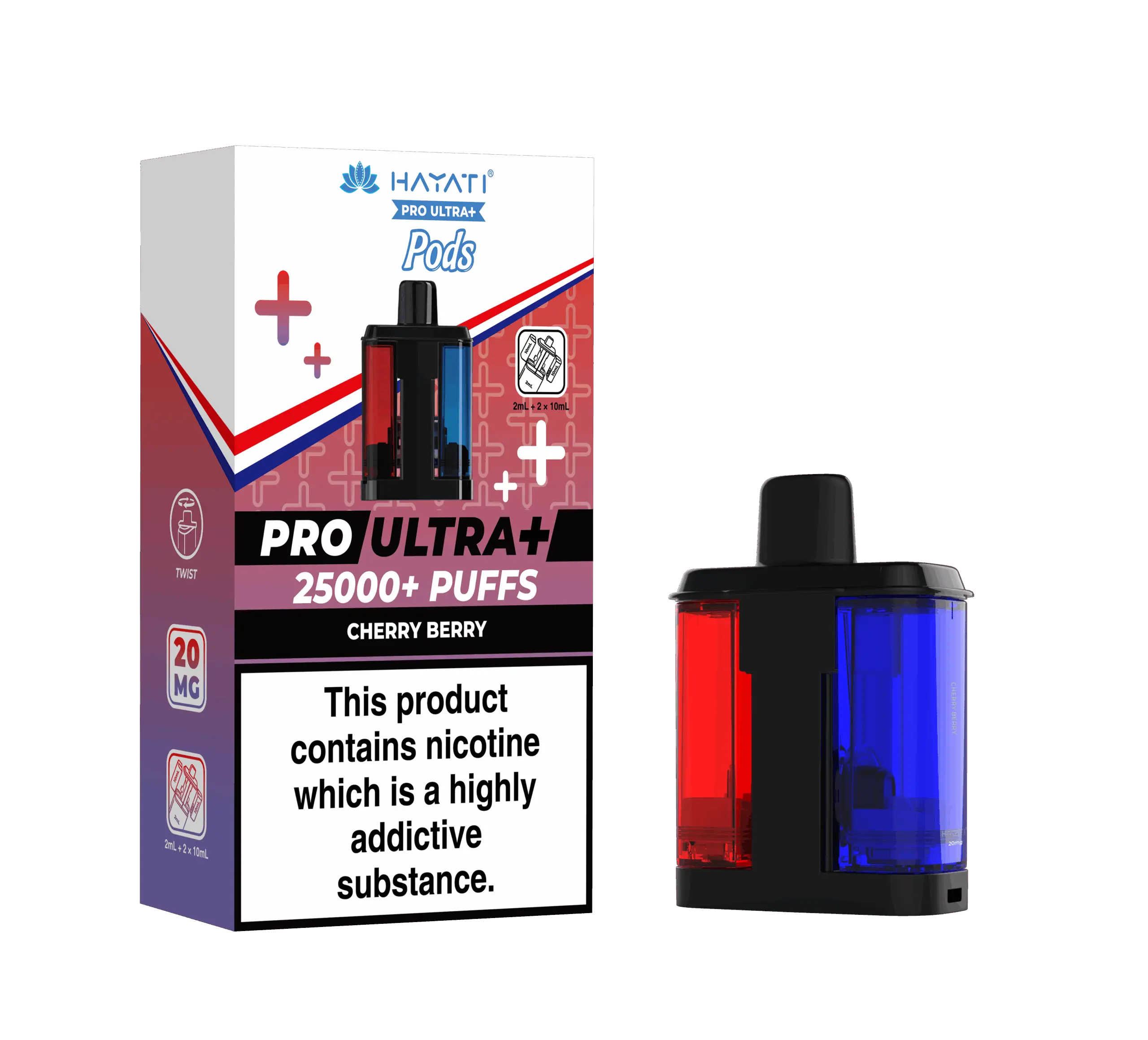 Hayati Pro Ultra Plus 25K Prefilled Pods - Cherry Berry image