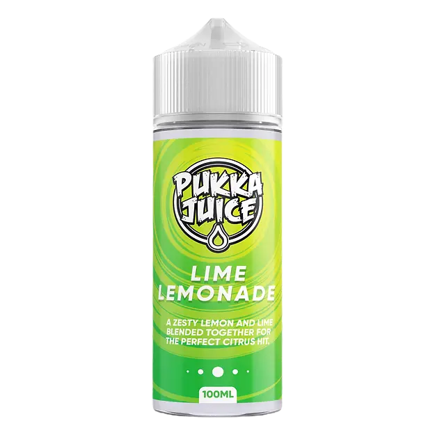 Pukka Juice 100ml E-Liquid Shortfill 70/30 VG/PG - Lime Lemonade image