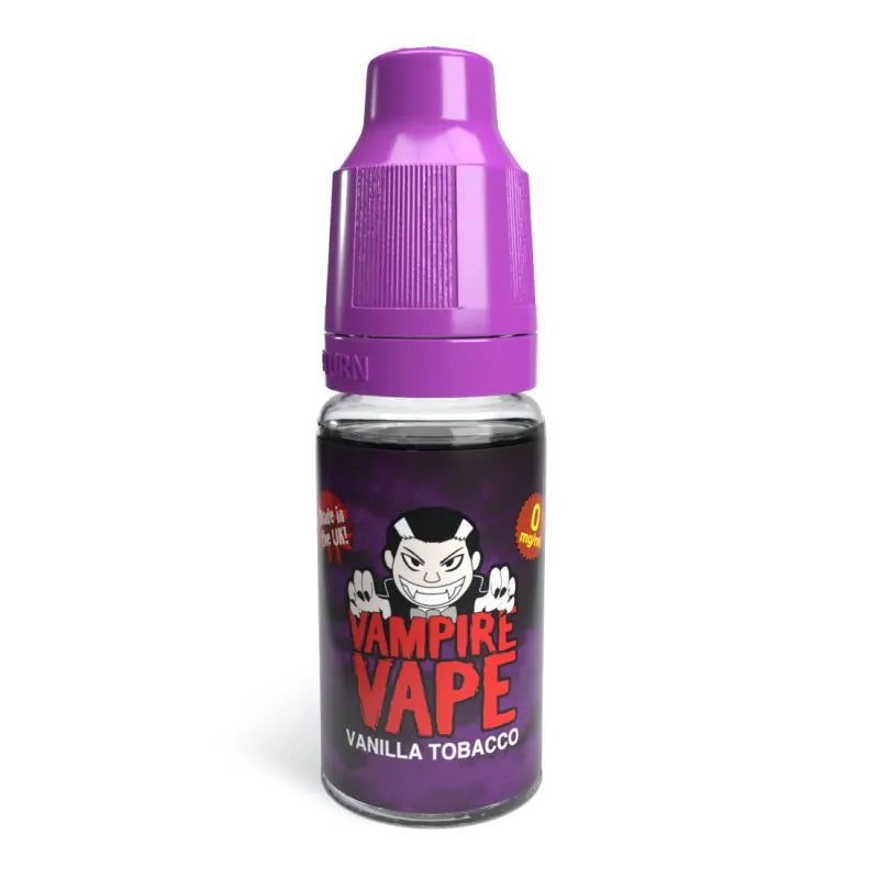 Vampire Vapes 10ml | 6MG | 40VG/60PG | 70+ Flavors - Vanilla Tobacco image