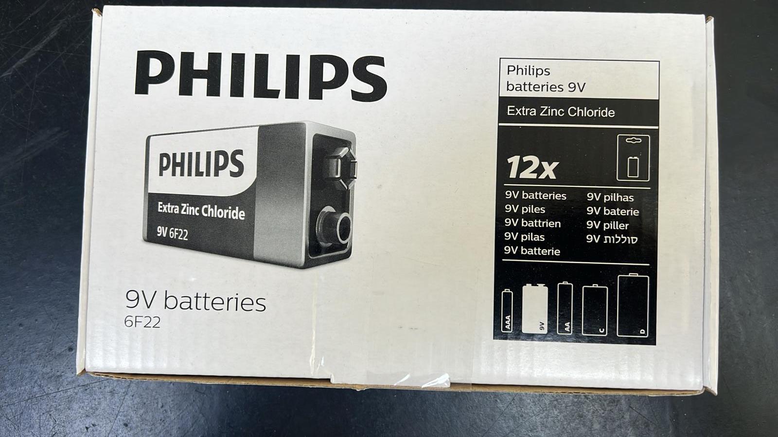 Philips 9V Batteries 12PK