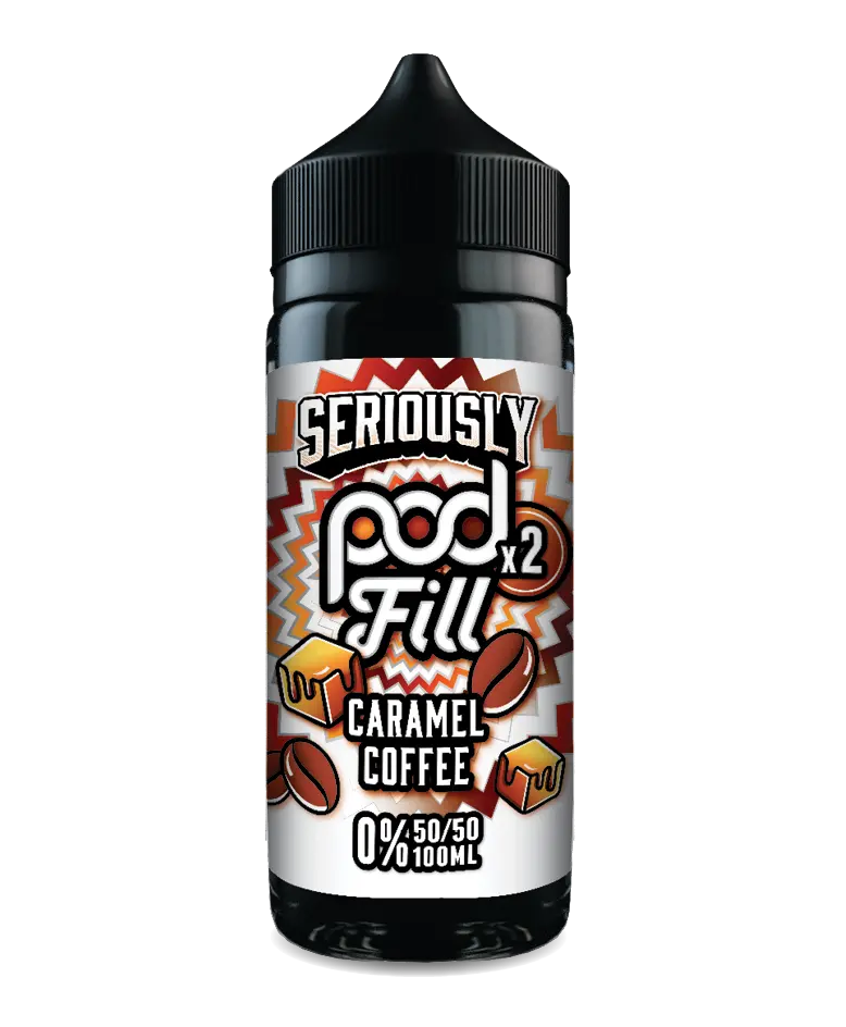 Seriously Pod Fill X2 by Doozy 100ml 50/50 E-Liquid Shortfill - Caramel Coffee image