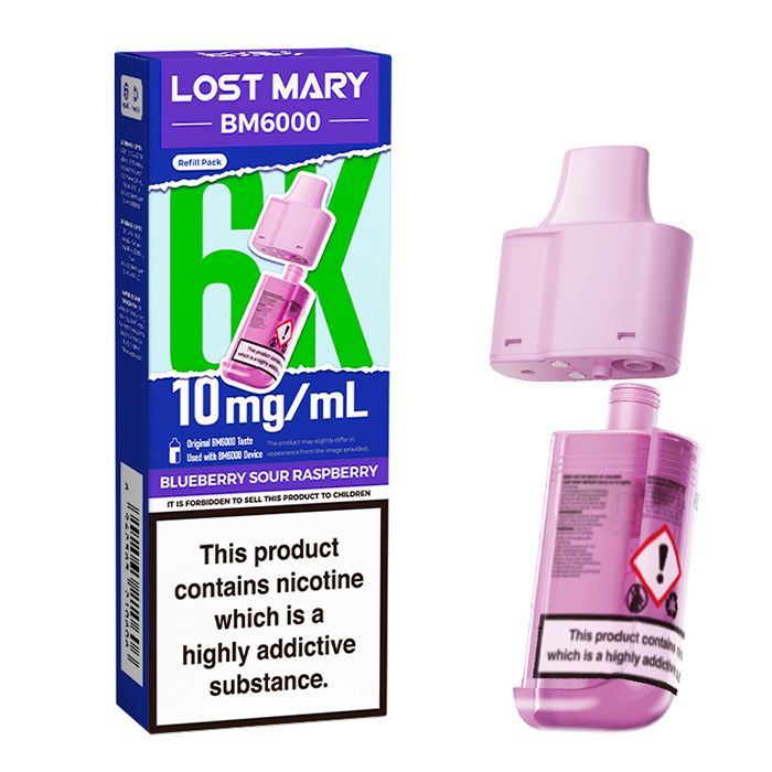 Lost Mary BM6000 Replacement Prefilled Pods — 10mg Lost Mary