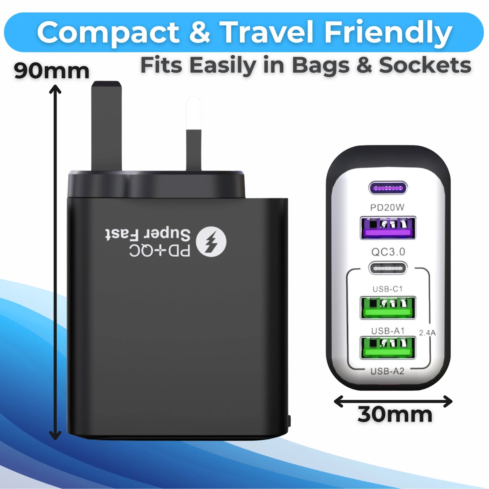 Universal 5-Port Fast Charger Plug