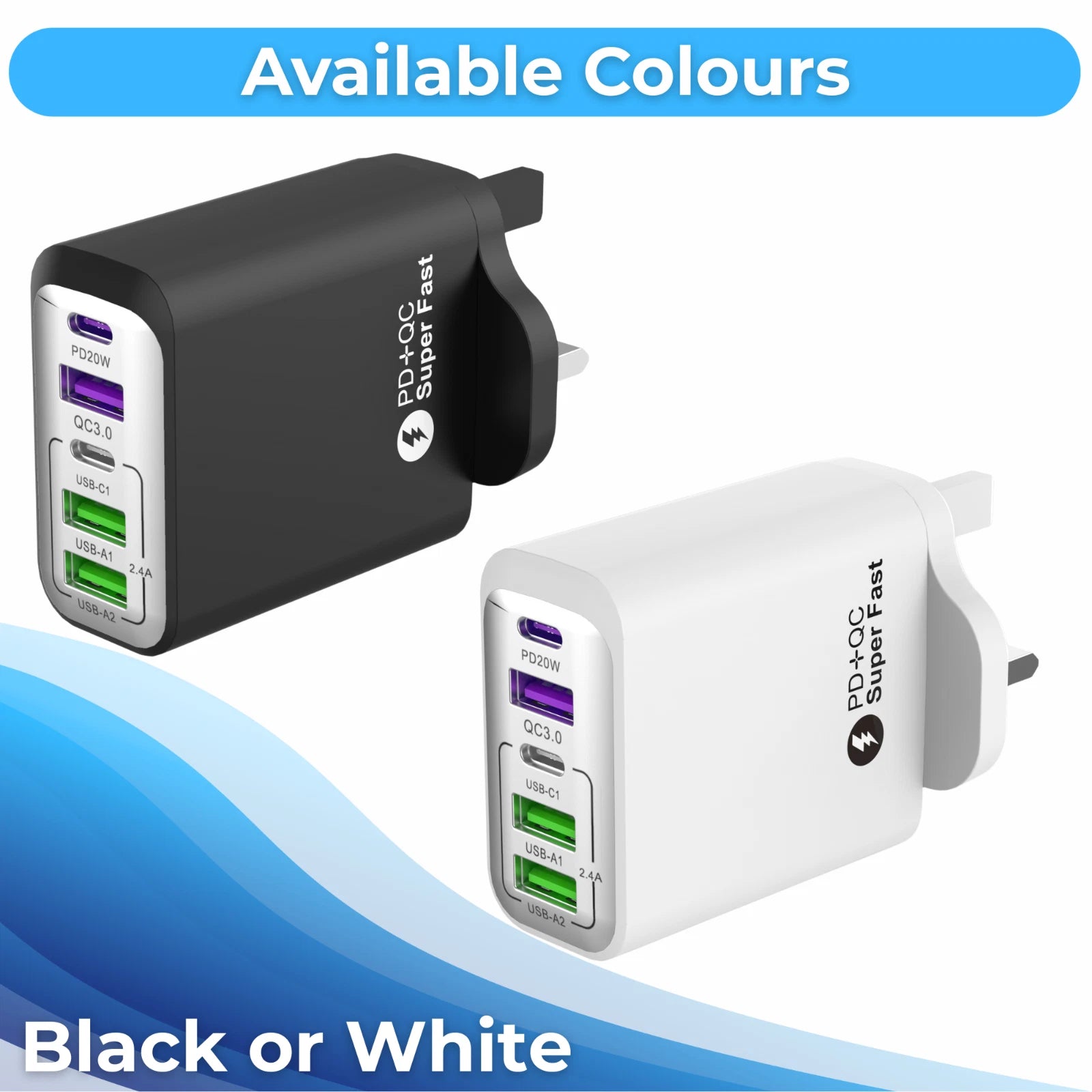 Universal 5-Port Fast Charger Plug