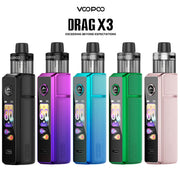Voopoo Drag X3 Kit – 80W Pod Vape | Dual 18650/21700 Battery | PnP X Coils