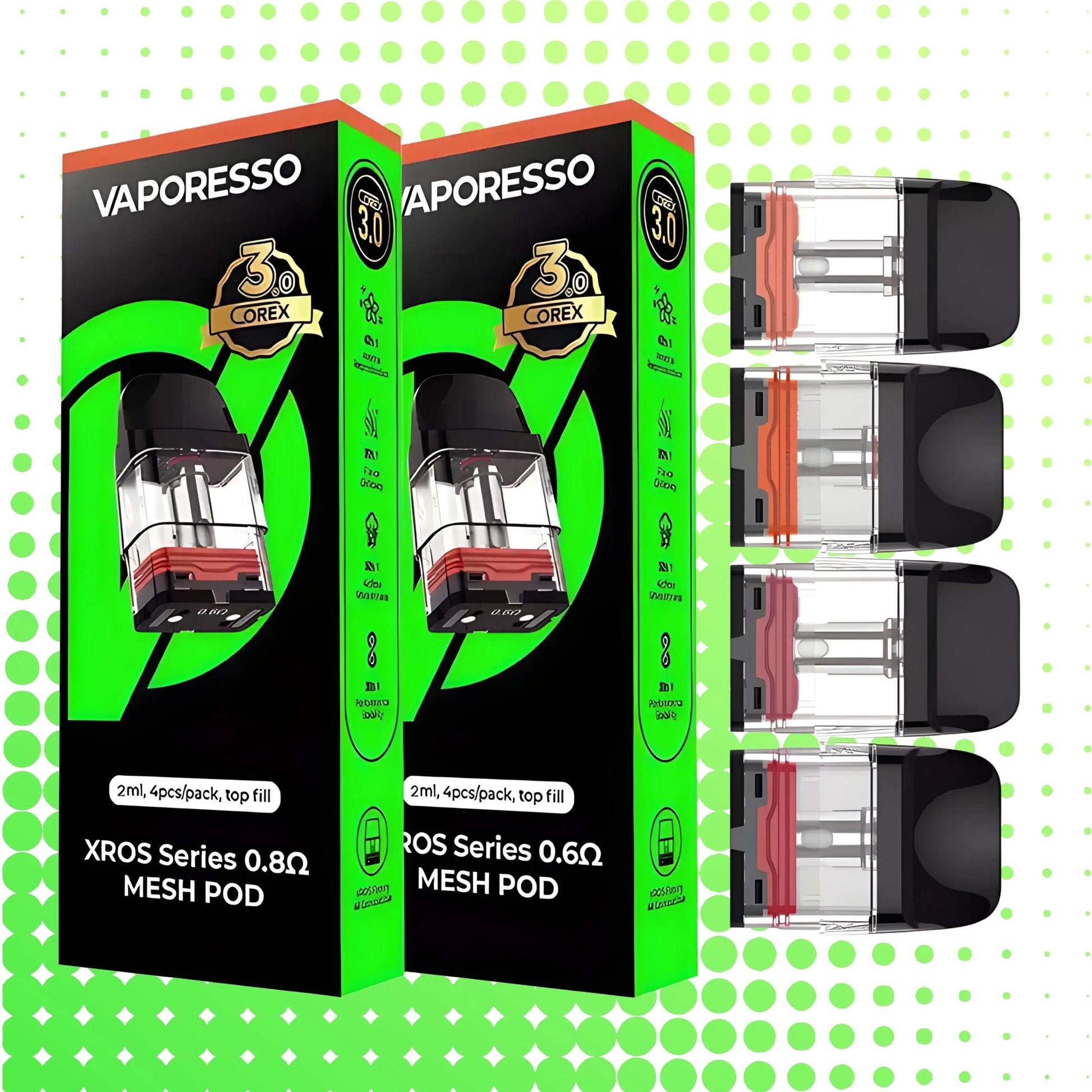 Vaporesso XROS COREX 3.0 Replacement Pods (4-Pack) Vaporesso