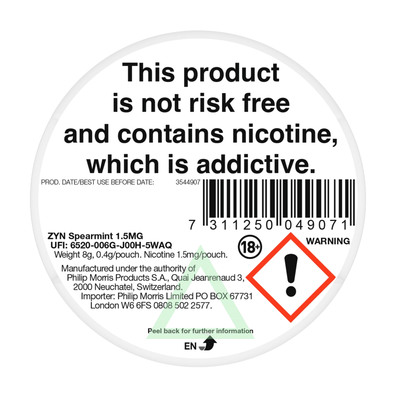 ZYN Nicotine Pouches MINI X-Low 1.5mg ZYN