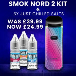Smok Nord 2 Pod Kit with 3 Just Chilled Nic Salts