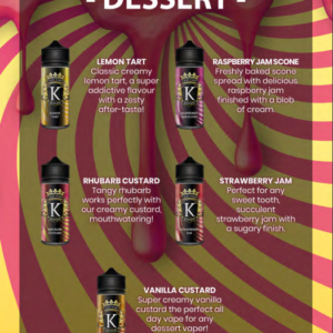 Juice Kings 120ml Shortfill | Dessert Range - Image 2